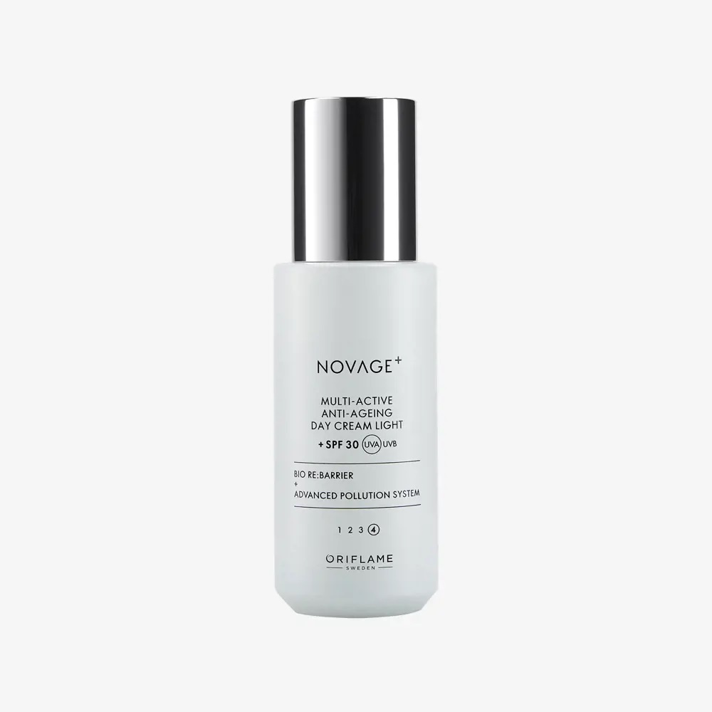 Crema ligera de día antienvejecimiento fps 30 multi-active novage+ 50ml