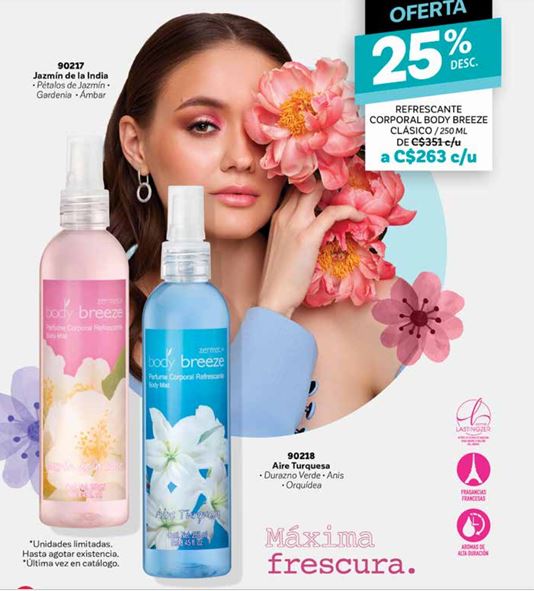 Refrescante corporal body breeze 250ml