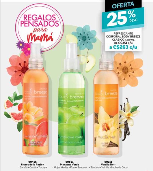 Refrescante corporal body breeze clasico 250ml